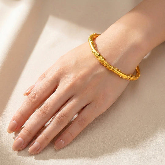 Coin Prosperity Gold Bangle Luxe6561 - bangle | Singapore Jewellery, Wedding Rings &amp; Gifts | Same Day Delivery | Tiara.com.sg