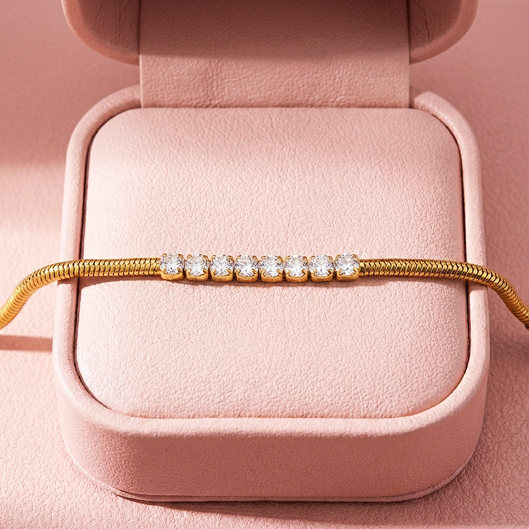 Elegant Gold Snake Chain Bracelet | Luxe6562