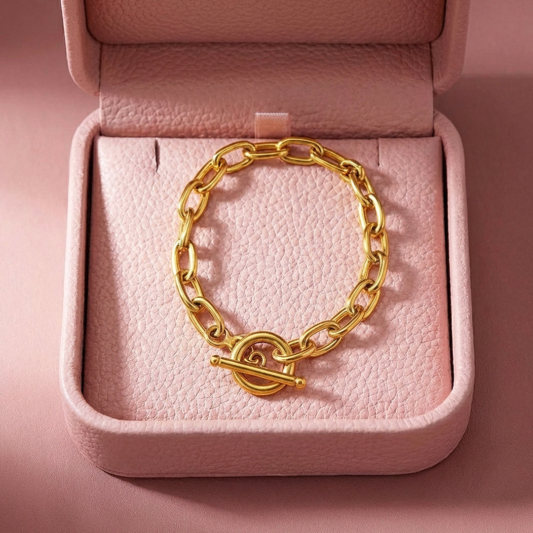 Oval Link Toggle Chain Bracelet | Luxe6588