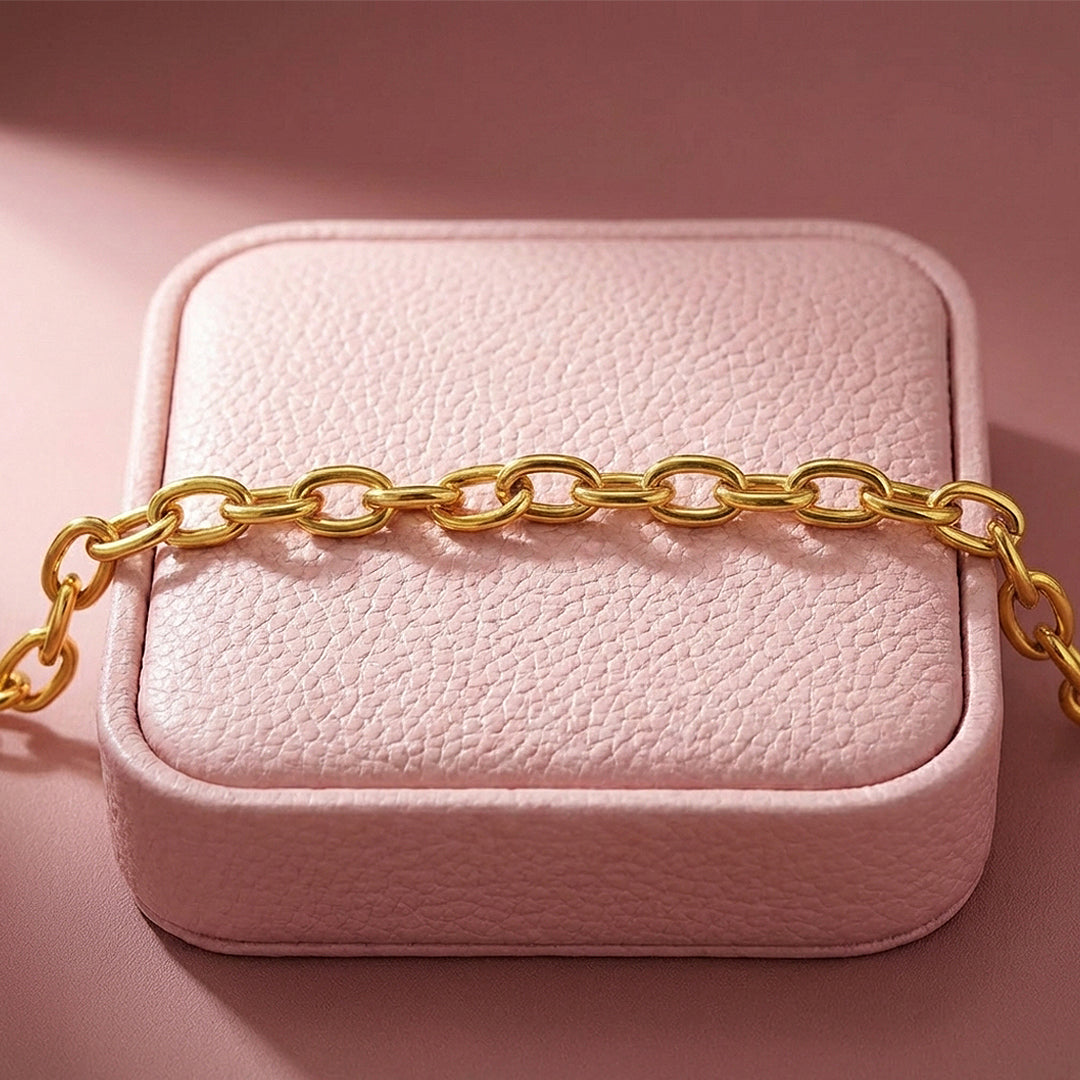 Oval Link Toggle Chain Bracelet | Luxe6588