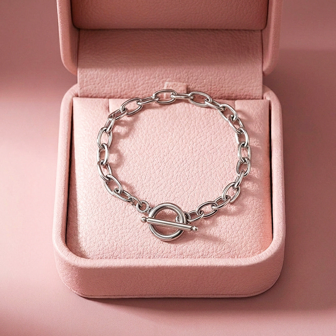 Oval Link Toggle Chain Bracelet | Luxe6588