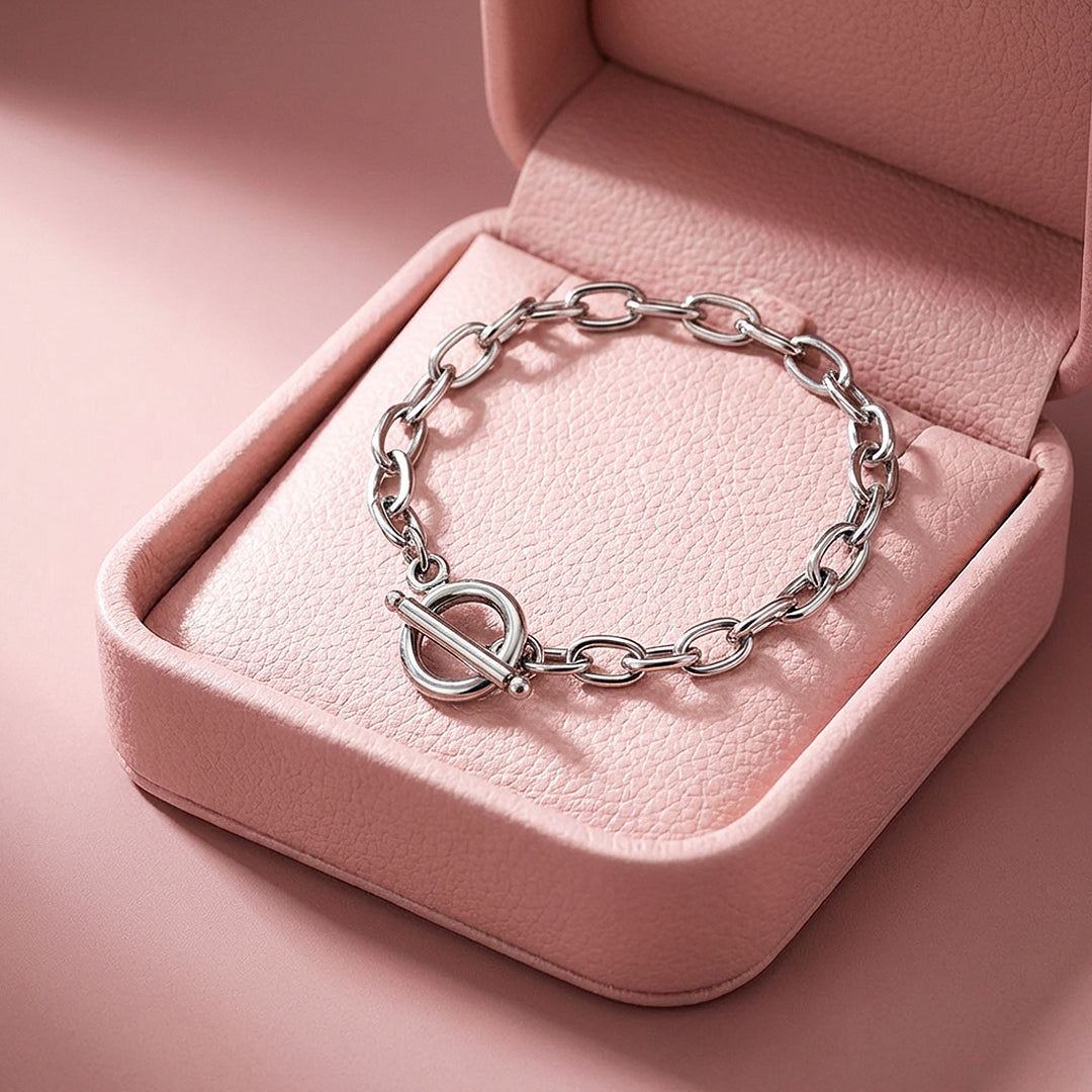 Oval Link Toggle Chain Bracelet | Luxe6588