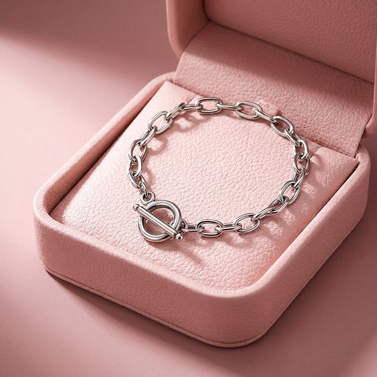 Oval Link Toggle Chain Bracelet | Luxe6588