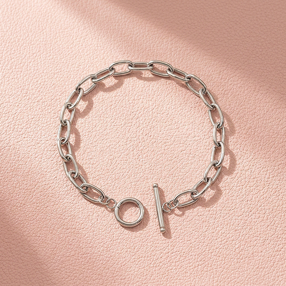 Oval Link Toggle Chain Bracelet | Luxe6588