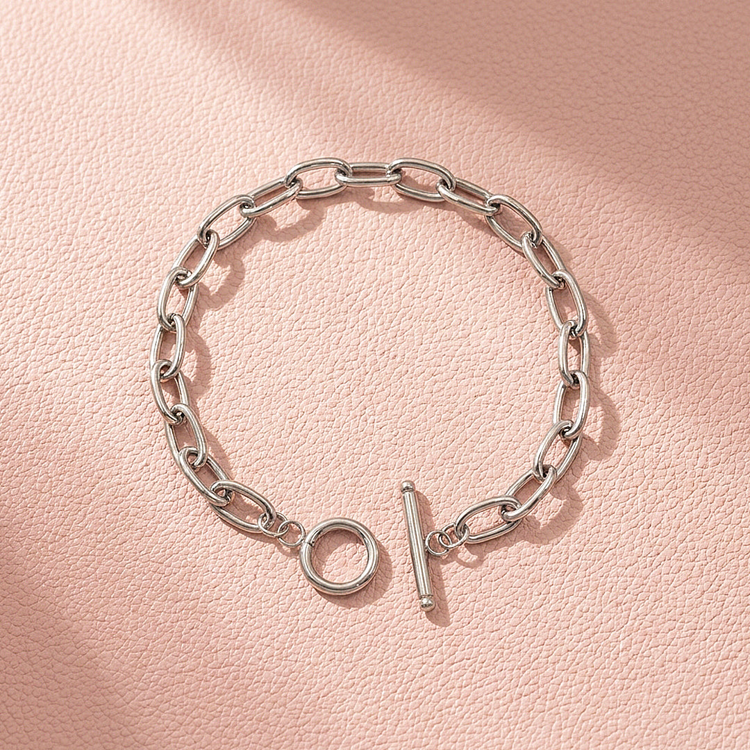 Oval Link Toggle Chain Bracelet | Luxe6588