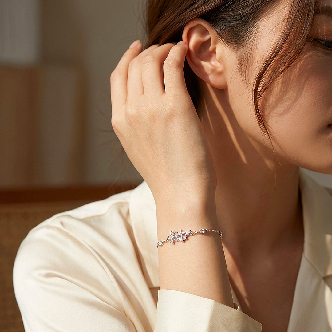 Marquise Floral Chain Bracelet | Luxe6597