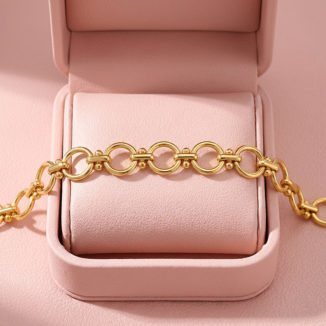 Circle Link Chain Bracelet | Luxe6607 – Tiara.com.sg