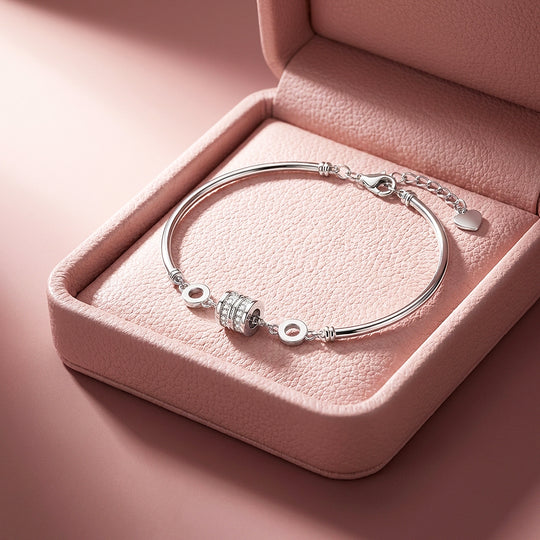 Pavé Barrel Charm Cuff Bracelet | Luxe6612