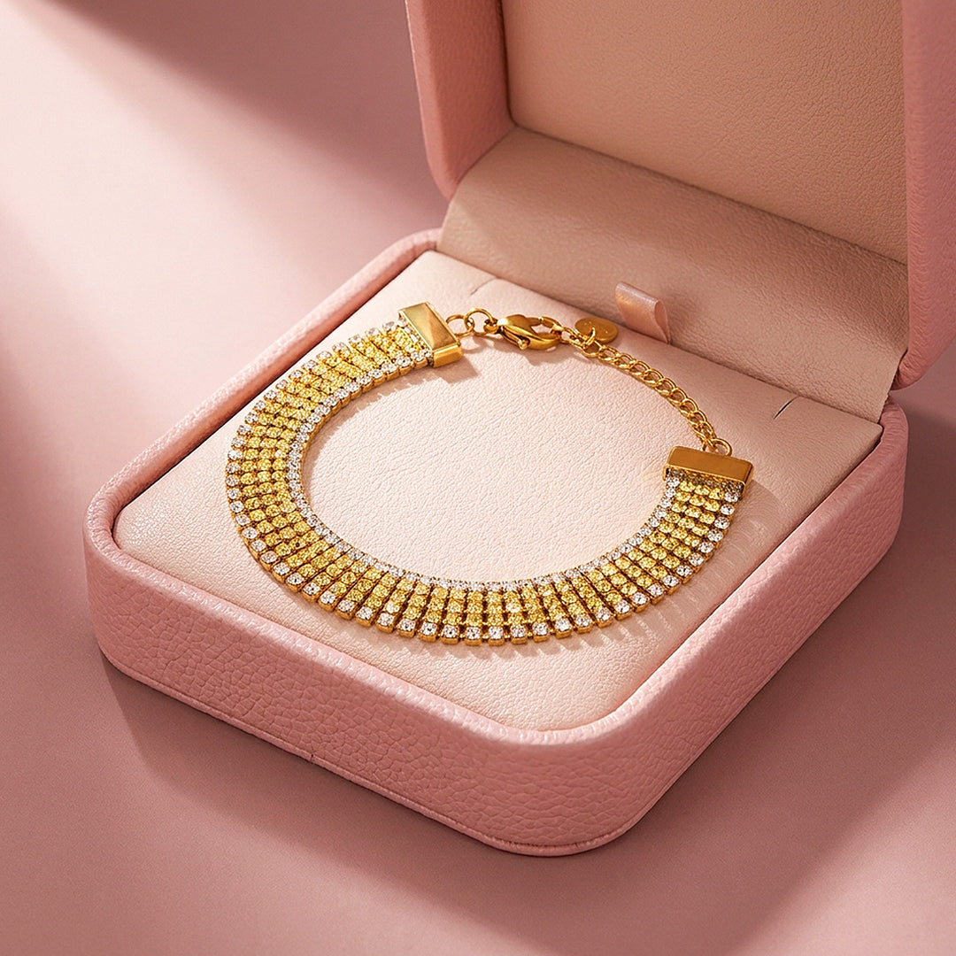 Five-Row Tennis Bracelet | Diamond Simulant | Luxe6633