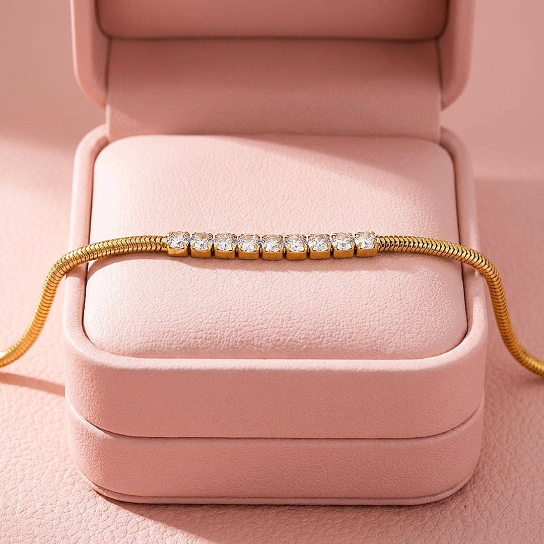 Elegant Gold Snake Chain Bracelet | Luxe6562