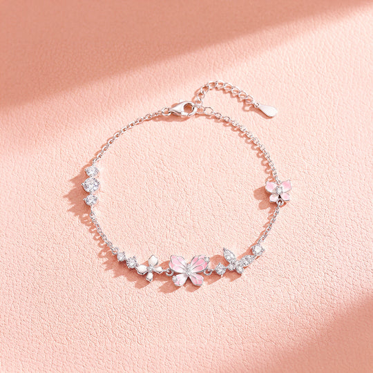 Pink Butterfly Garden Bracelet | Luxe6653