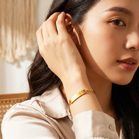 Flower Charm Bar Bracelet | Luxe6697