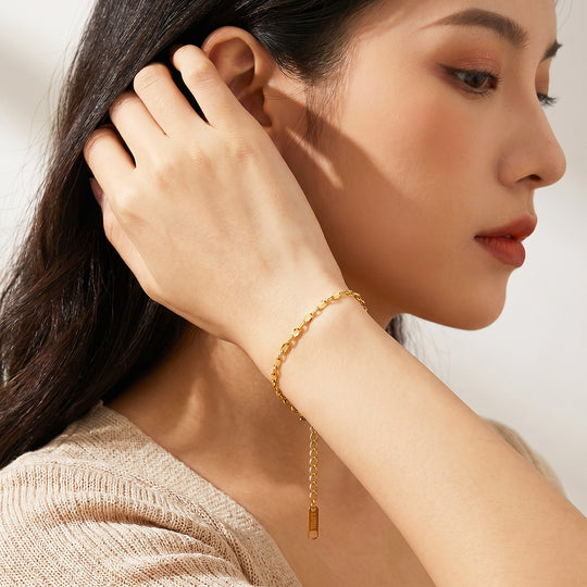 Mirror Link Chain Bracelet | Luxe6701
