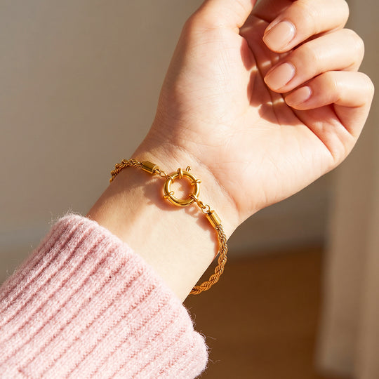 Rope Chain Bracelet with Sailor Clasp | Luxe6704