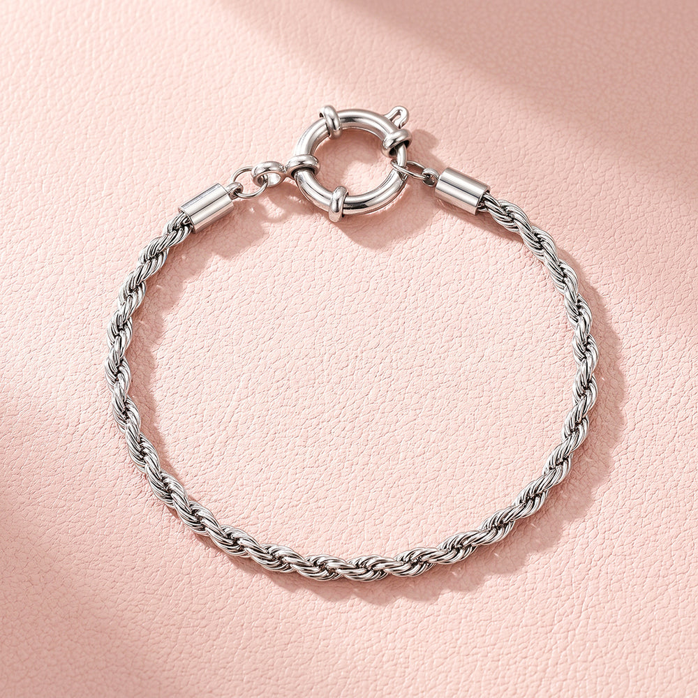 Rope Chain Bracelet with Sailor Clasp | Luxe6704