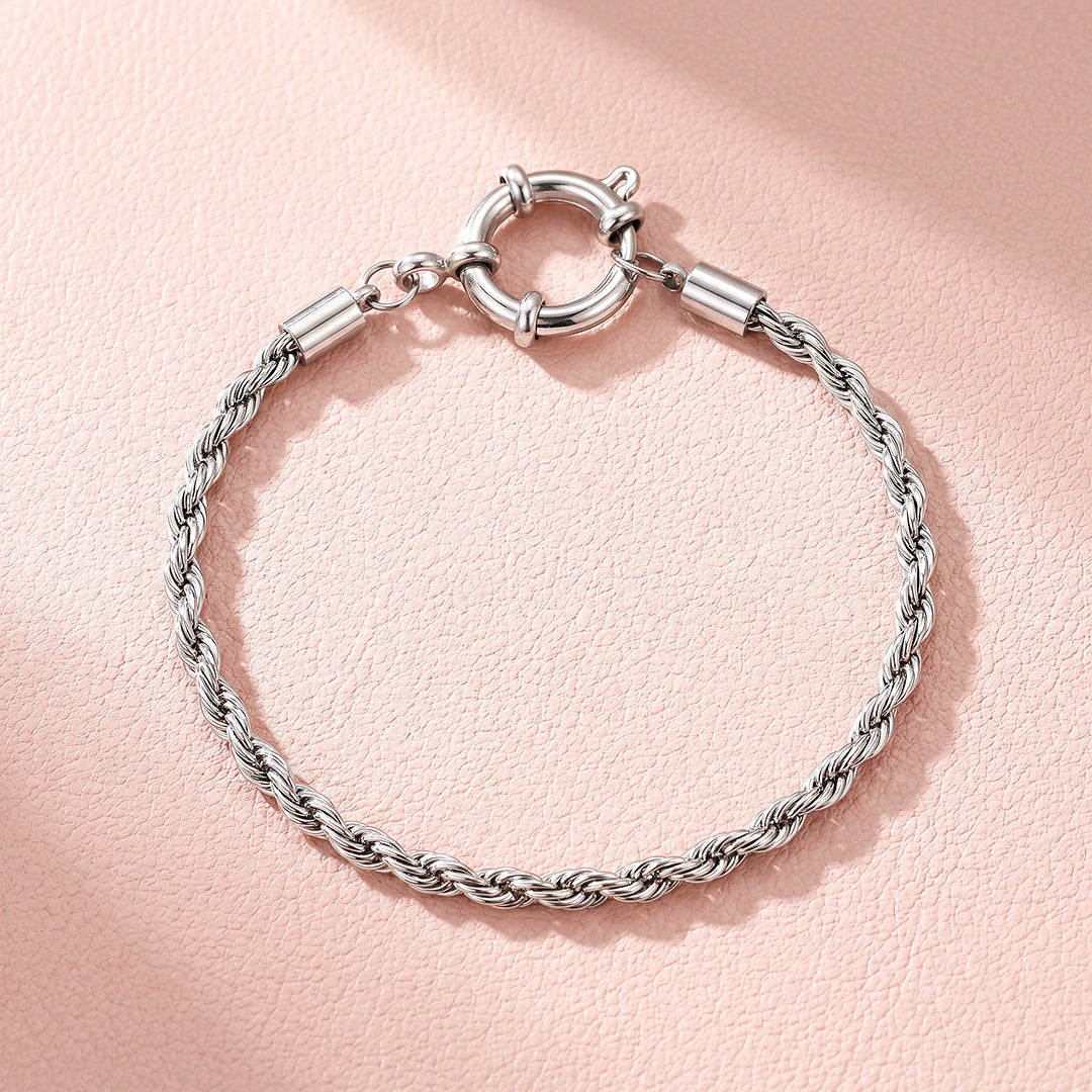 Rope Chain Bracelet with Sailor Clasp | Luxe6704