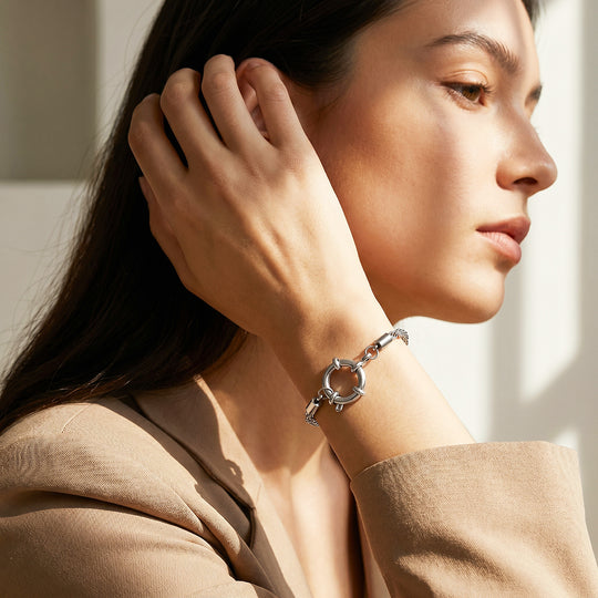 Rope Chain Bracelet with Sailor Clasp | Luxe6704
