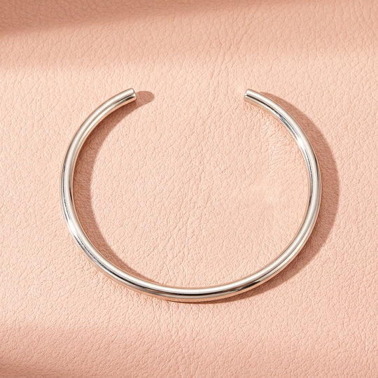 Smooth Open Cuff Bangle | Luxe6707