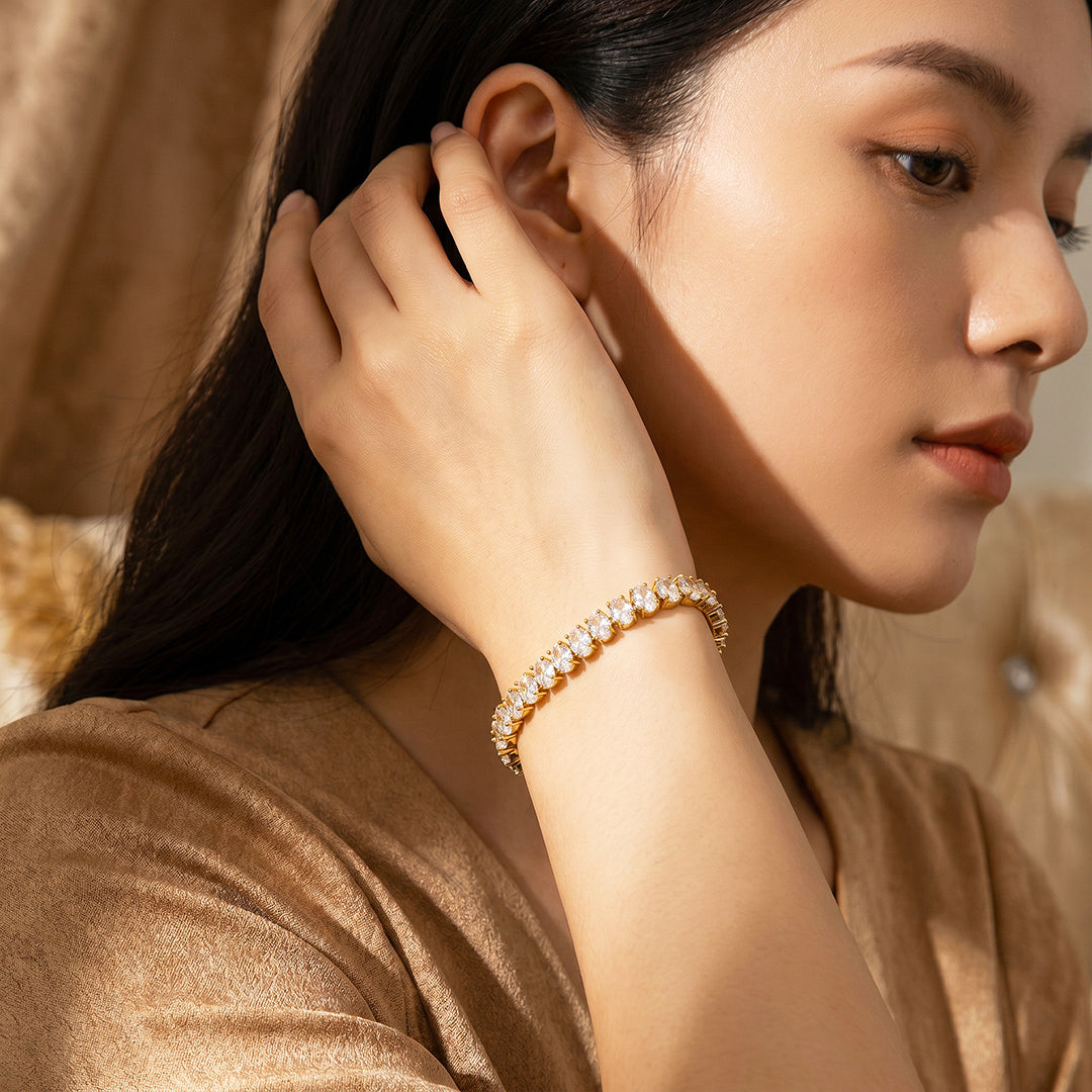 Oval Tennis Bracelet | Luxe6708