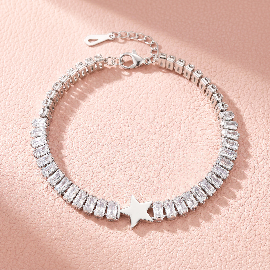 Star Baguette Tennis Bracelet | Luxe6721