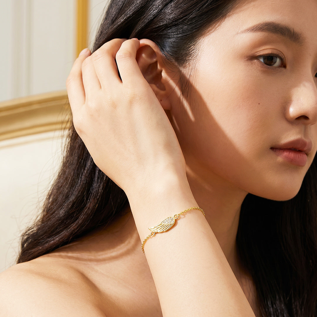 Angel Wing Chain Bracelet | Luxe6729