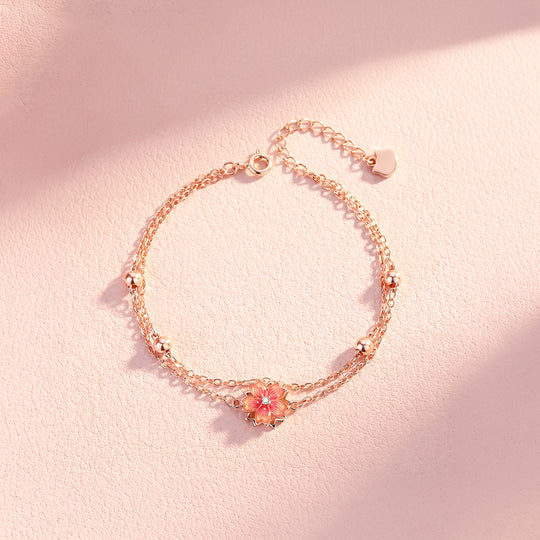 Sakura Blossom Double-Strand Bracelet | Luxe6742