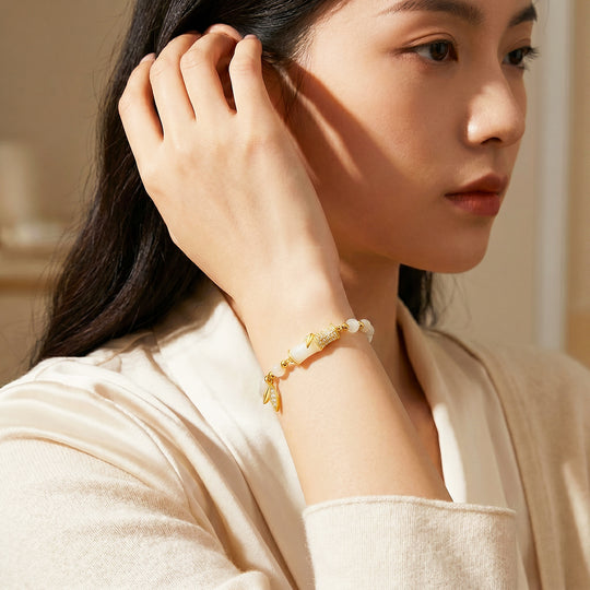Bamboo Jade Double-Strand Bracelet | Luxe6744