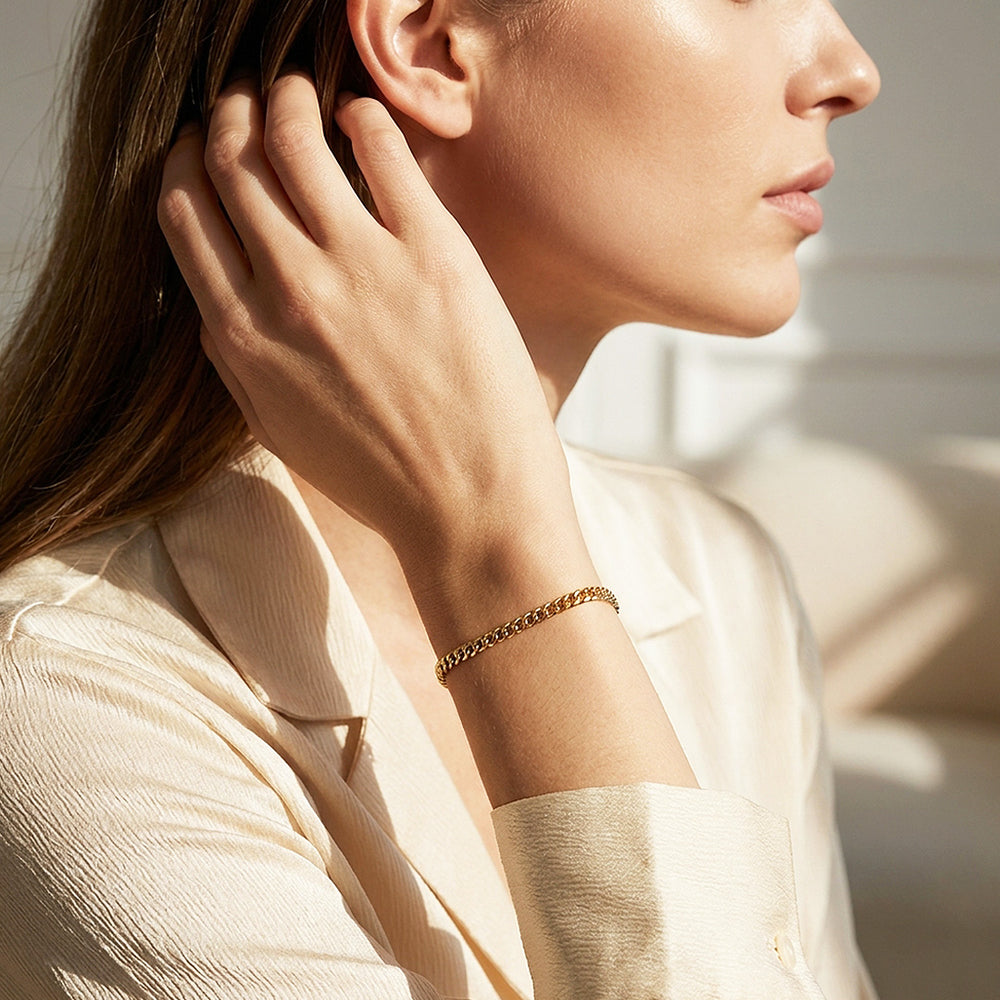 Curb Chain Bracelet | Women's Bracelet | Luxe6748