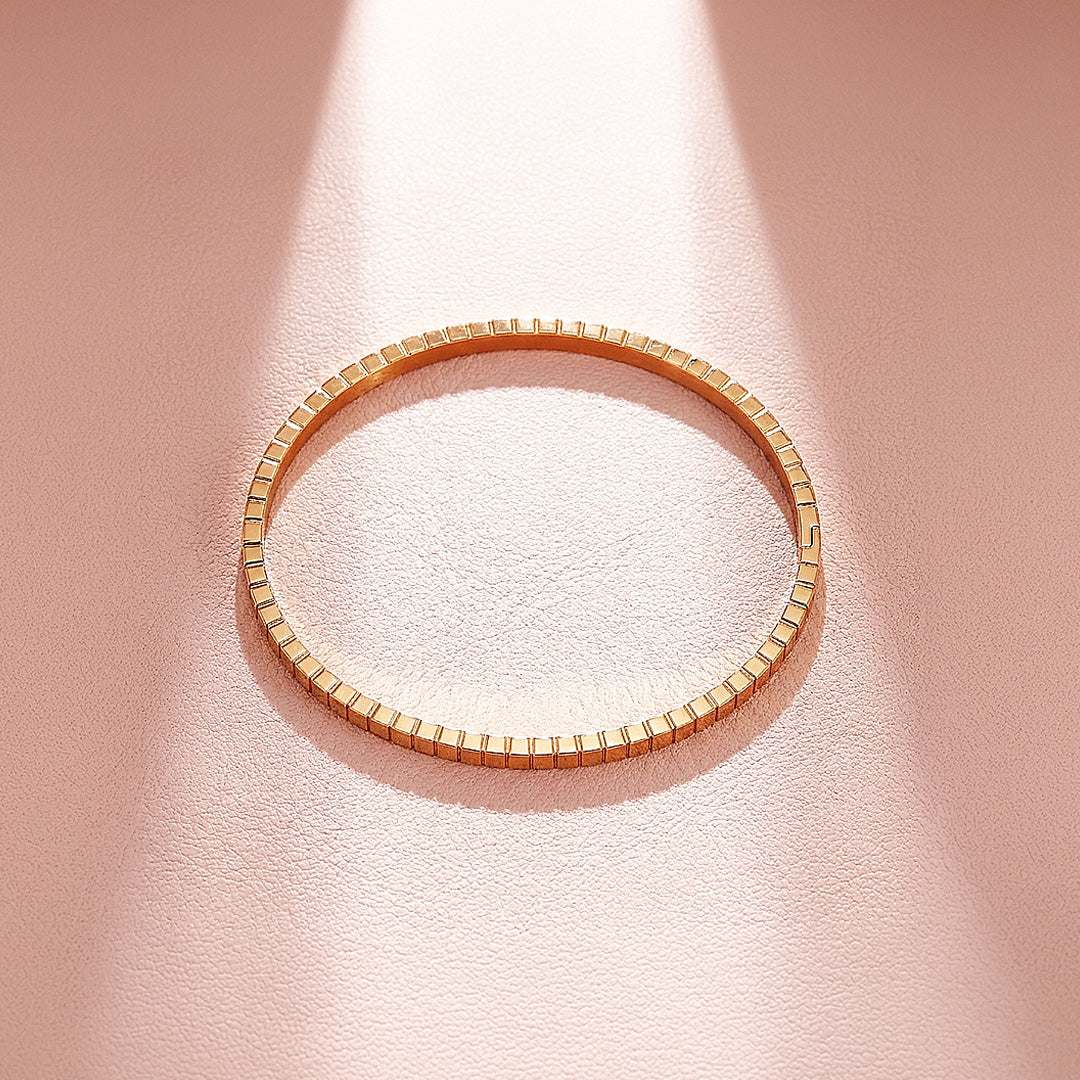 Structured Grooved Stackable Bangle | Women&