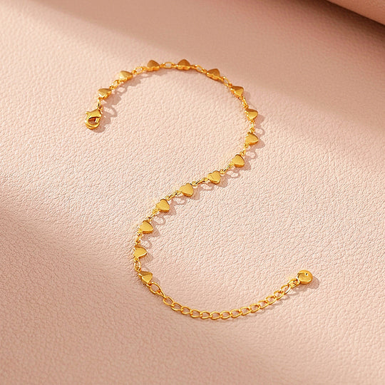 Heart Link Infinity Bracelet | Women&