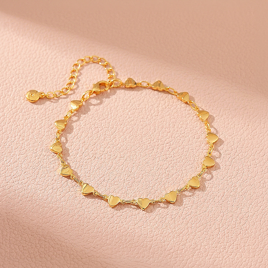 Heart Link Infinity Bracelet | Women&