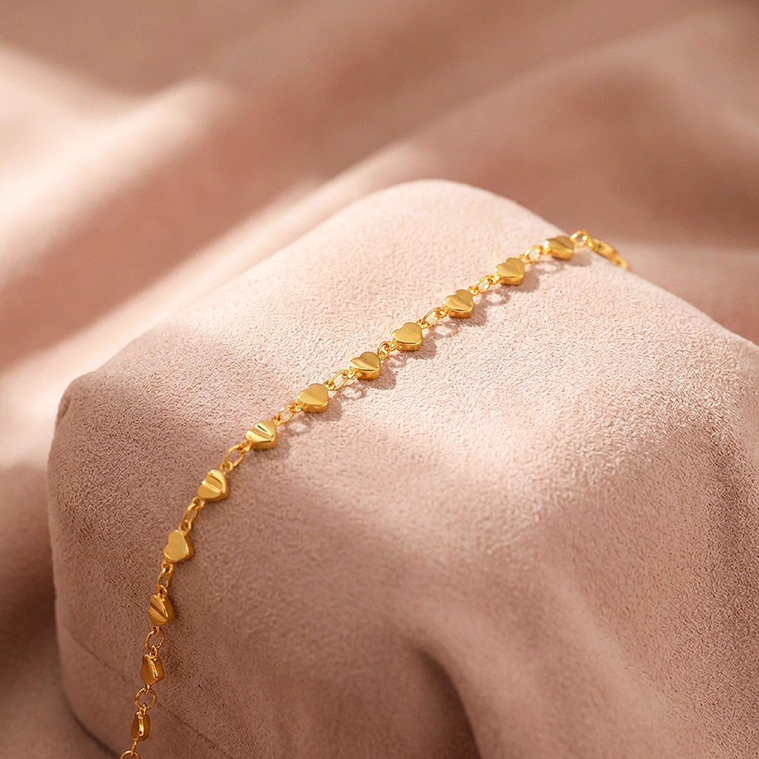 Heart Link Infinity Bracelet | Women&