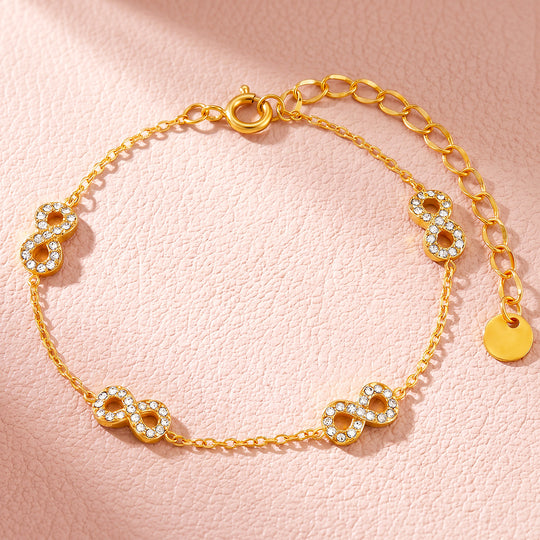 Pavé Infinity Station Bracelet | Women&