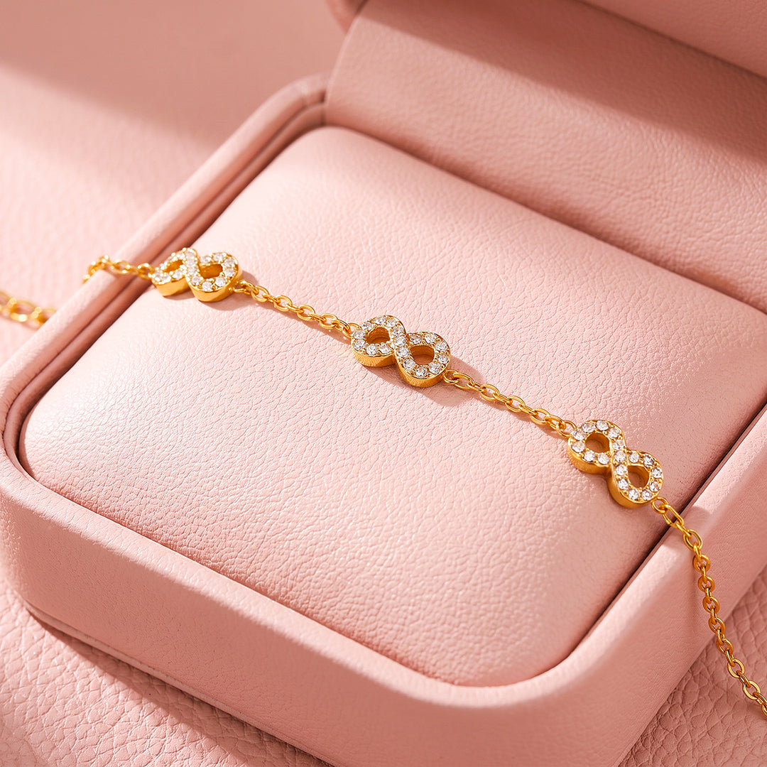 Pavé Infinity Station Bracelet | Women&