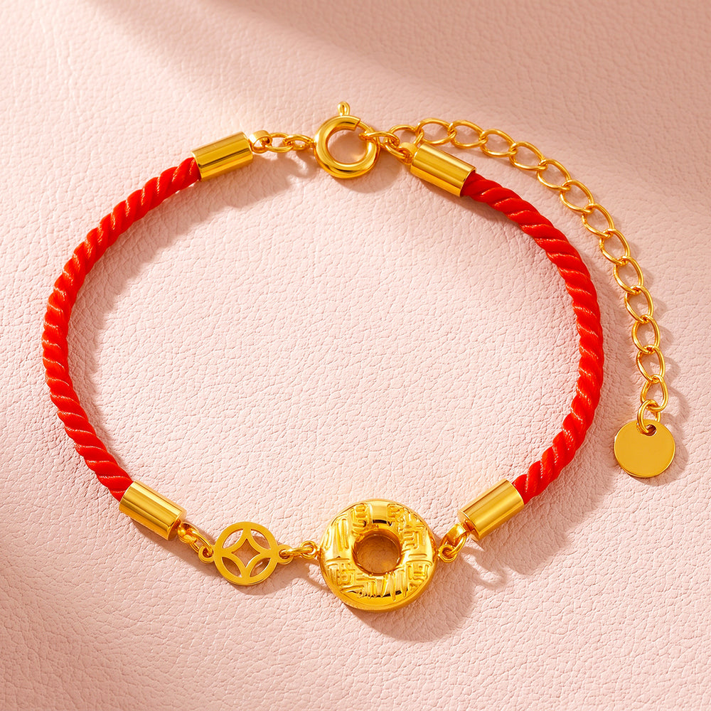 Fortune Coin Red Rope Bracelet | Women's Bracelet | Luxe6770
