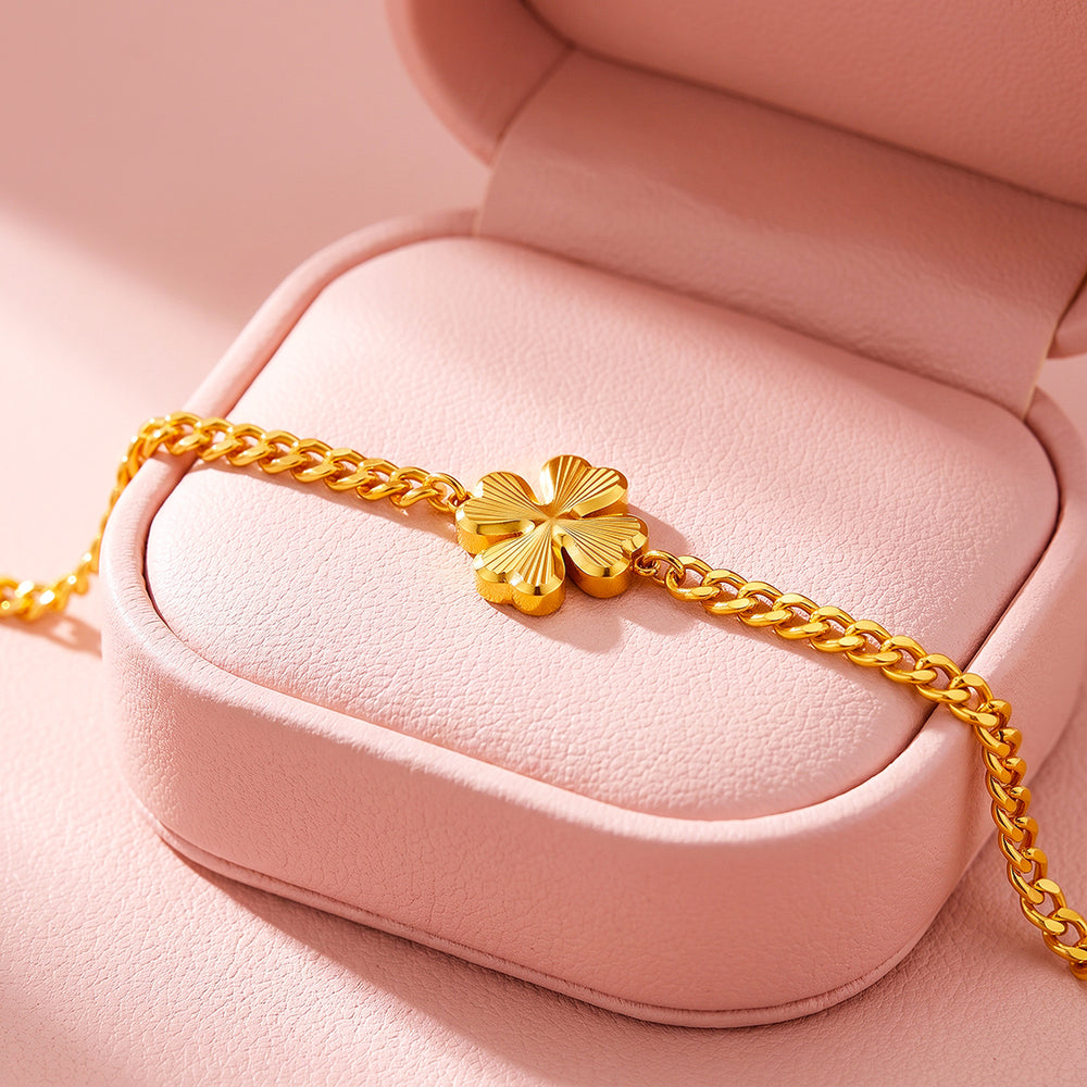 Clover Cuban Chain Bracelet | Women's Bracelet | Luxe6771