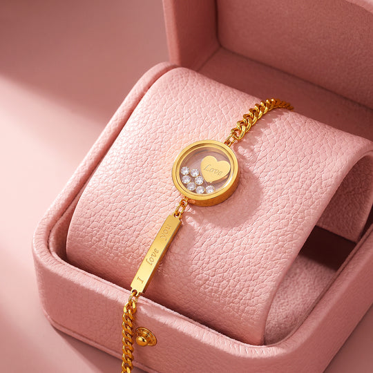 "I Love You" Locket Charm Bracelet | Women&