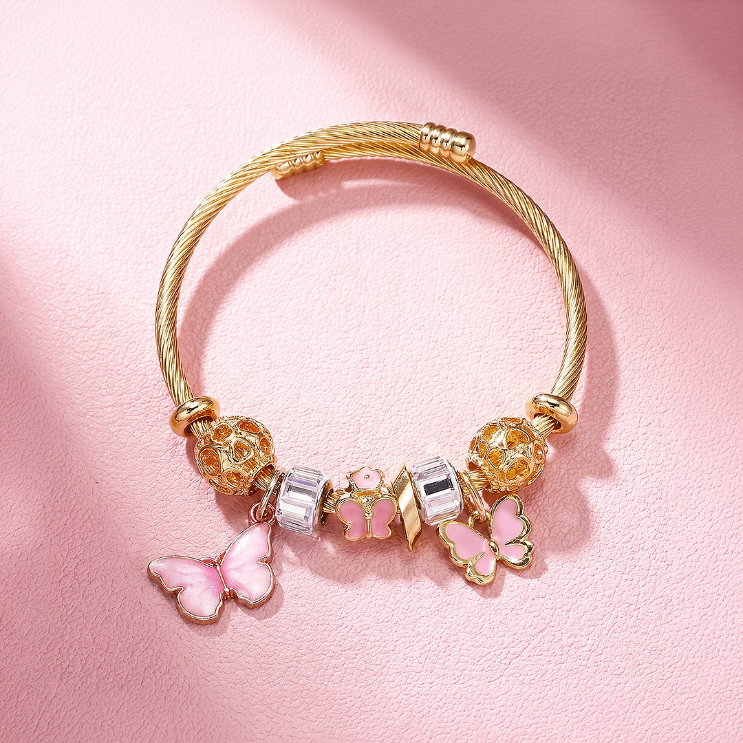 Butterfly Charm Cuff Bracelet | Luxe6788