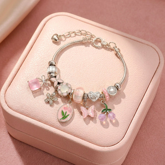 Pastel Meadow Charm Bracelet | Women&