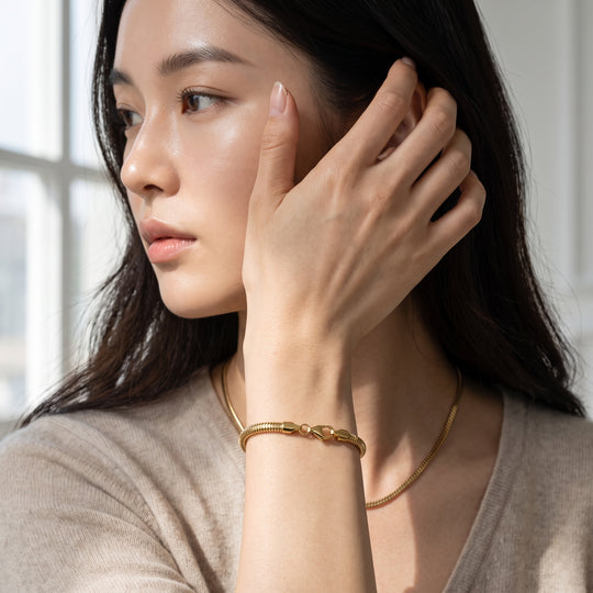 Thick Snake Chain Bracelet | Women&