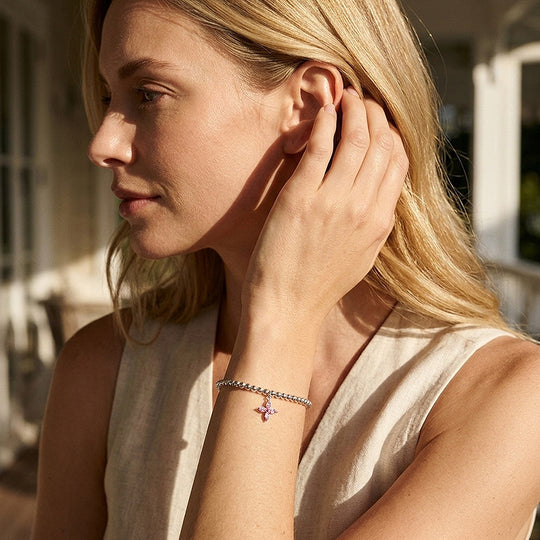 Birthstone Flower Bracelet | Luxe6800