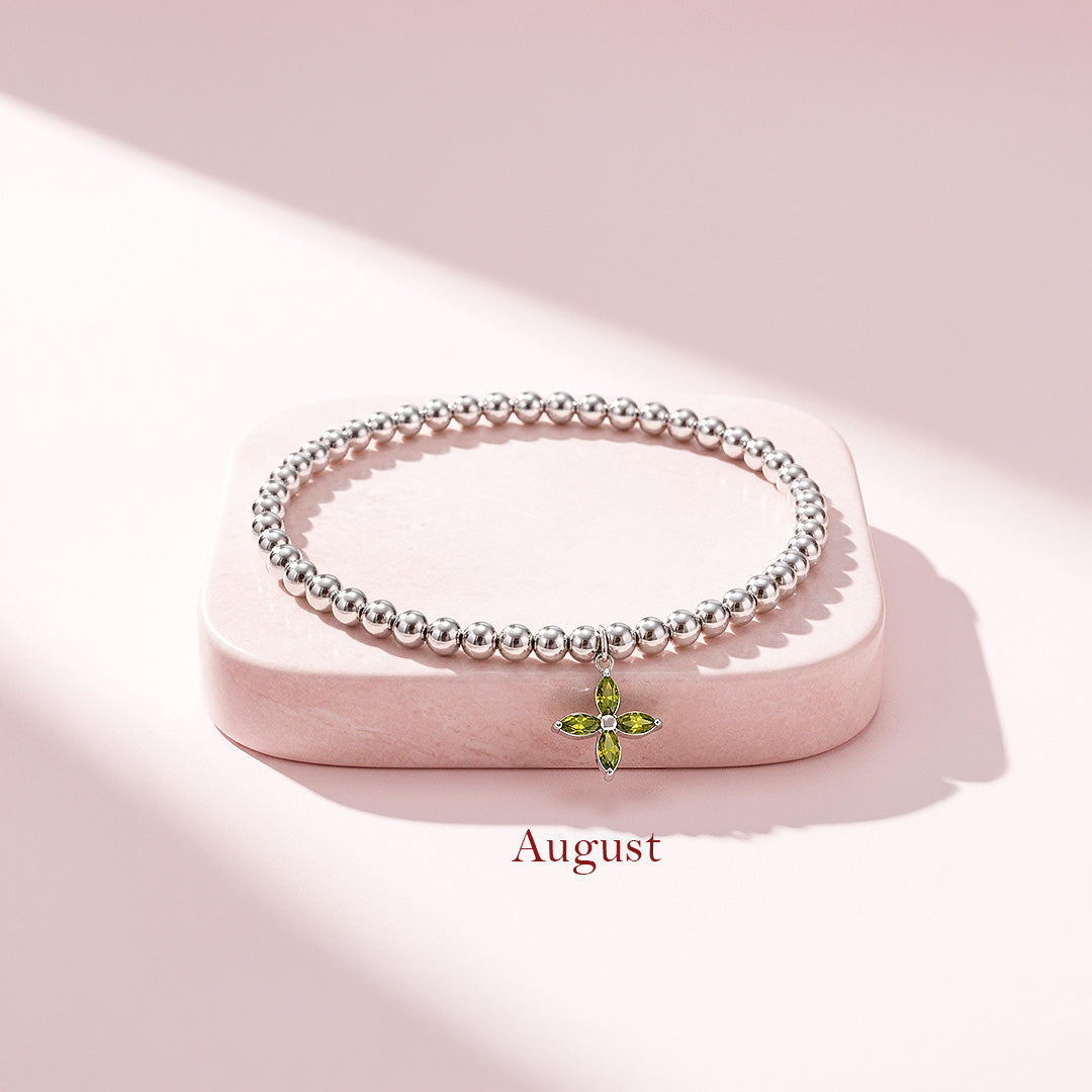 Birthstone Flower Bracelet | Luxe6800