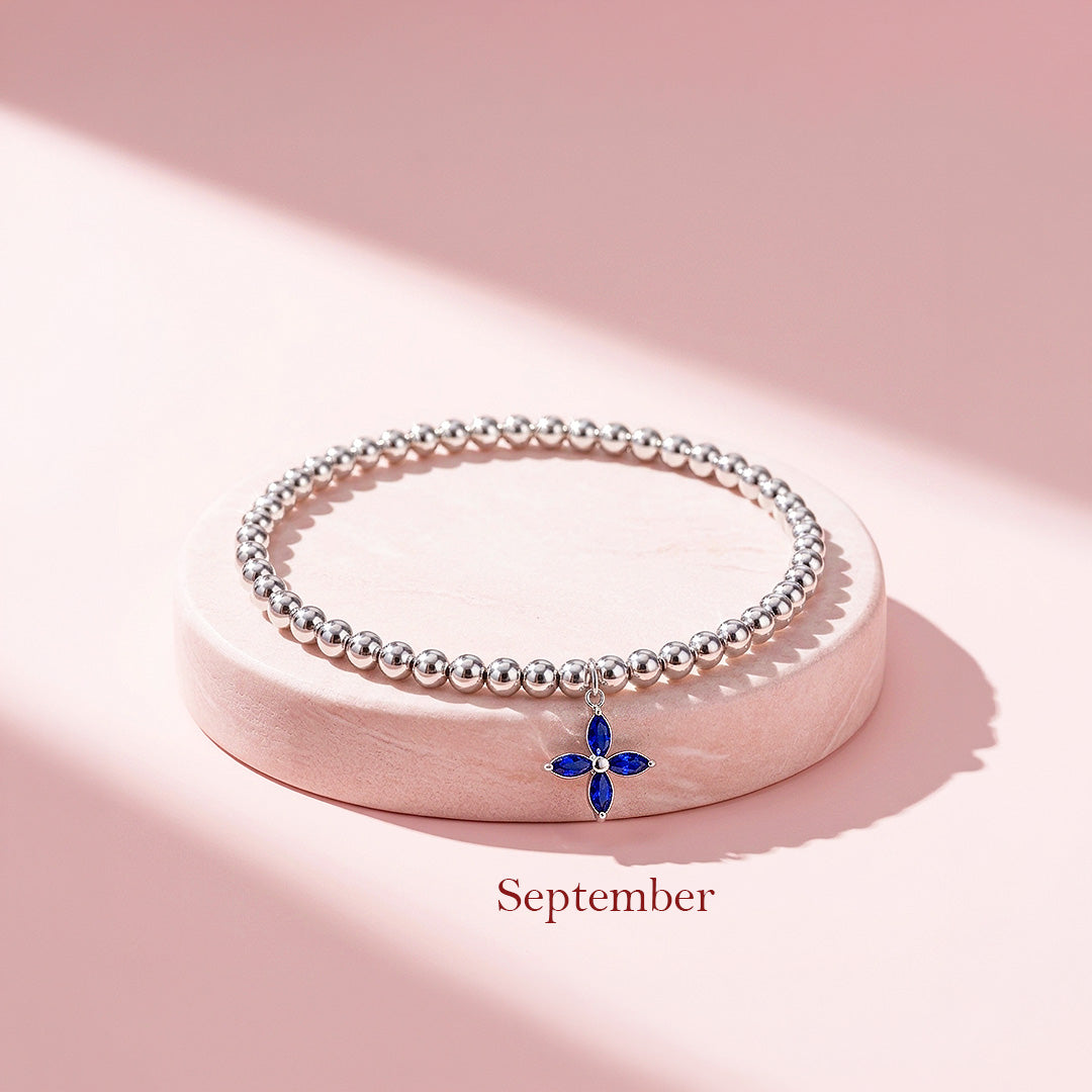 Birthstone Flower Bracelet | Luxe6800