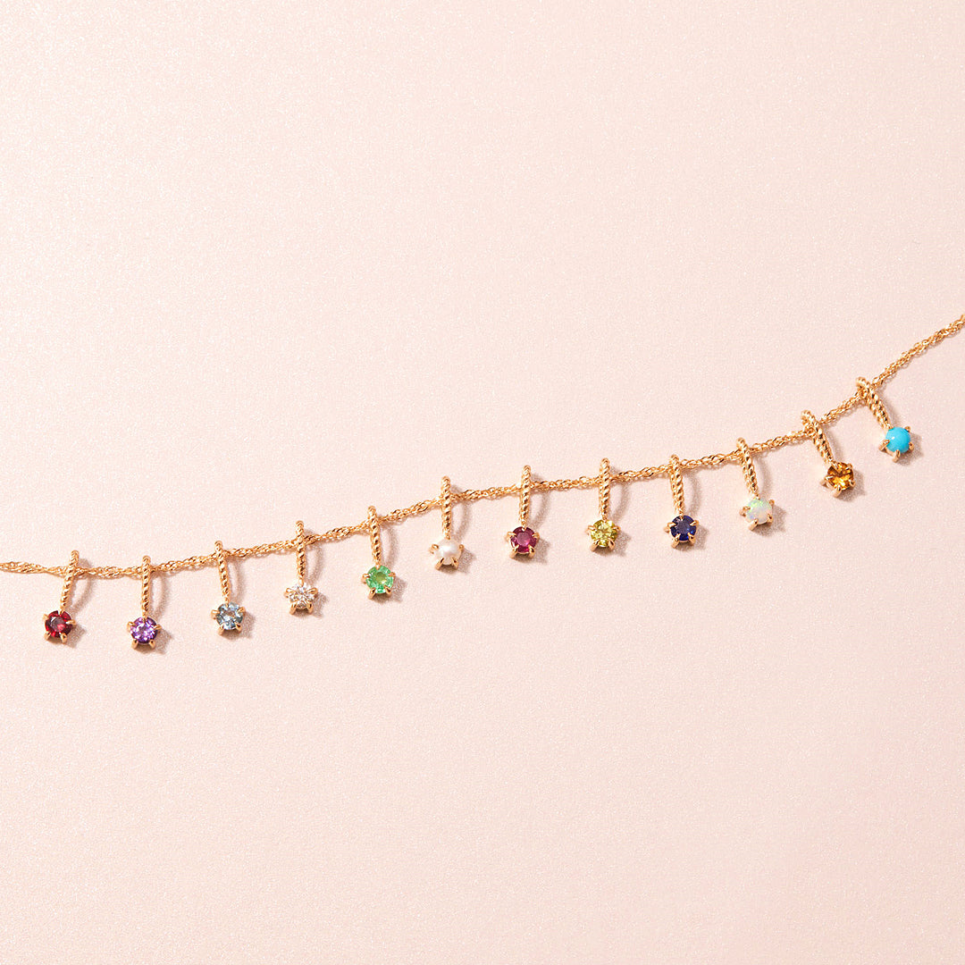 Luxe4344 - Birthstone Necklace