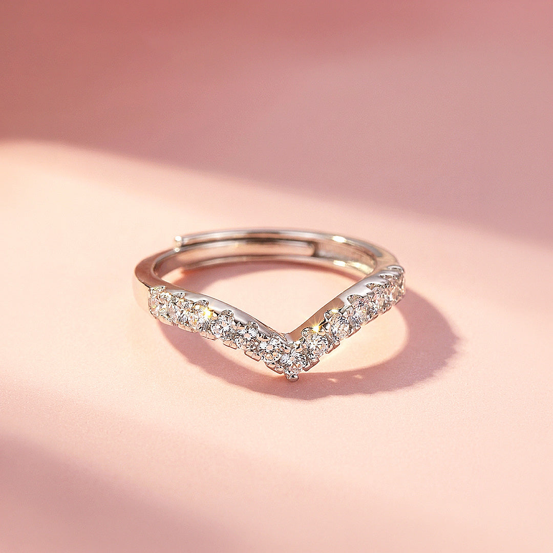 Chevron Pavé Band | Women&
