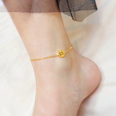 Luxe9260 小福 Anklet Anklets - Tiara.com.sg Singapore Jewelry Shop