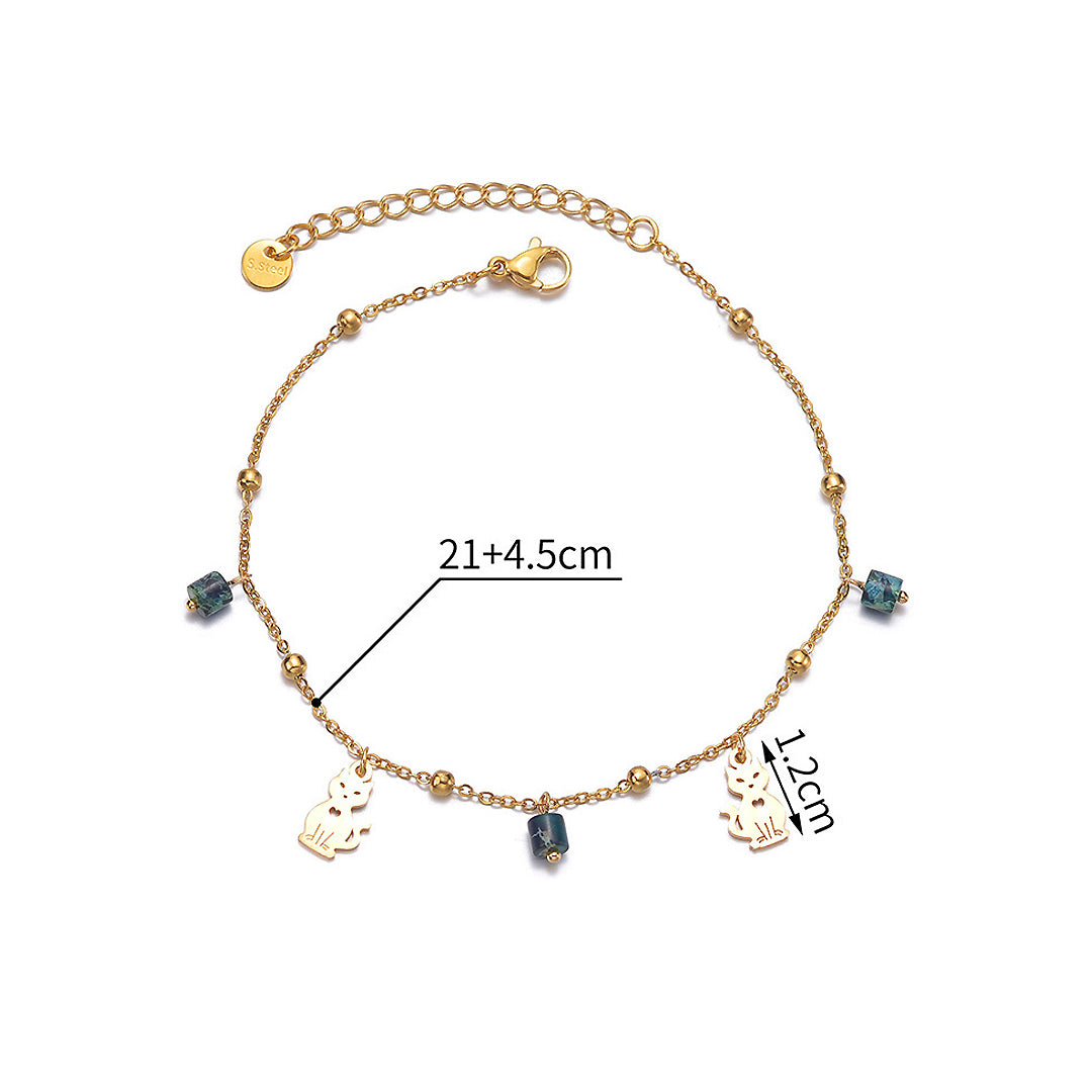 Gelang Kaki Bar Emas Luxe9262