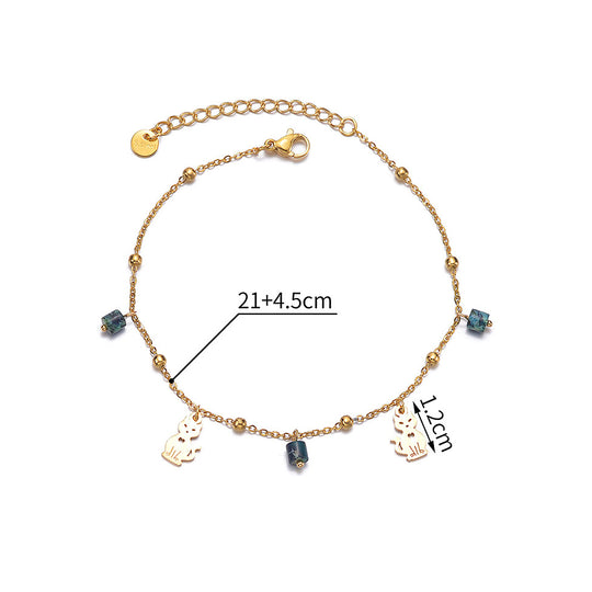 Gelang Kaki Bar Emas Luxe9262