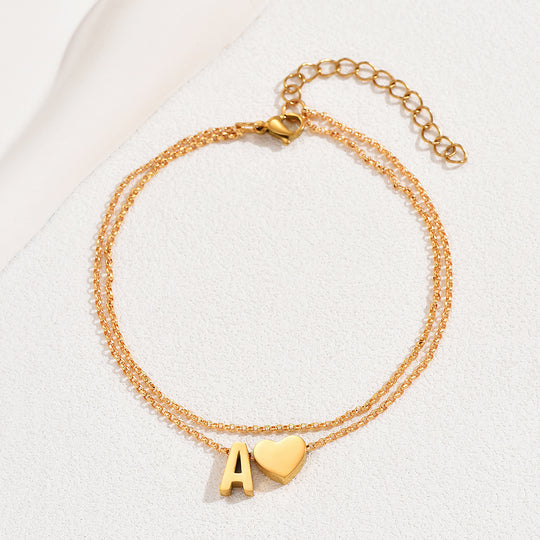 Luxe9267 - Alphabet Anklet