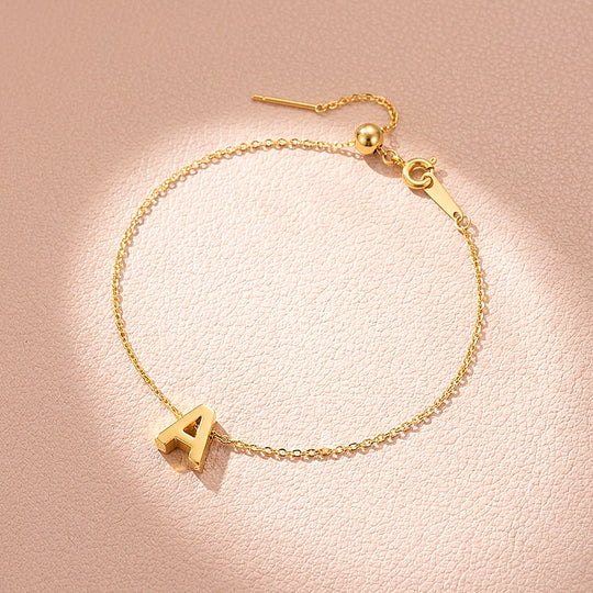 Customizable Initial Slider | Anklet | Luxe9277